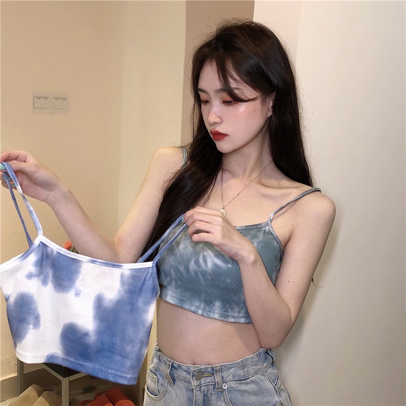 SUXI Áo Kiểu Trễ Vai Màu Nhuộm Thời Trang Mùa Hè Quyến Rũ Cho Nữ