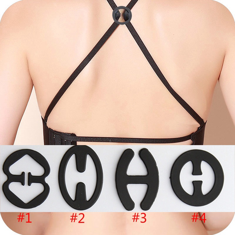 6 Kẹp Áo Ngực - Dây Đeo Áo Ngực Ẩn &amp; Kẹp Nâng Cao / Kẹp Nâng Cao:#1 (3 Cái, 3 Màu)