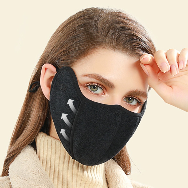 Khẩu Trang Chống Nắng Chống Bụi Tự Nhiên Giữ Ấm Mùa Đông Có Thể Tá