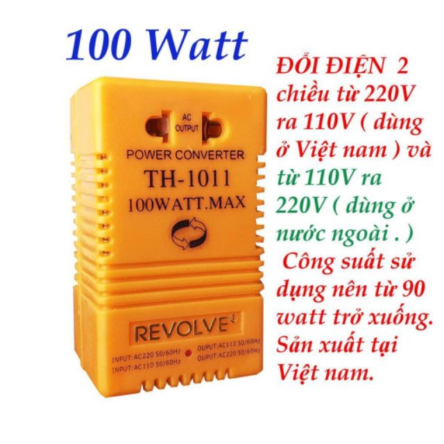 Cục chuyển điện 220V-110V (100W)