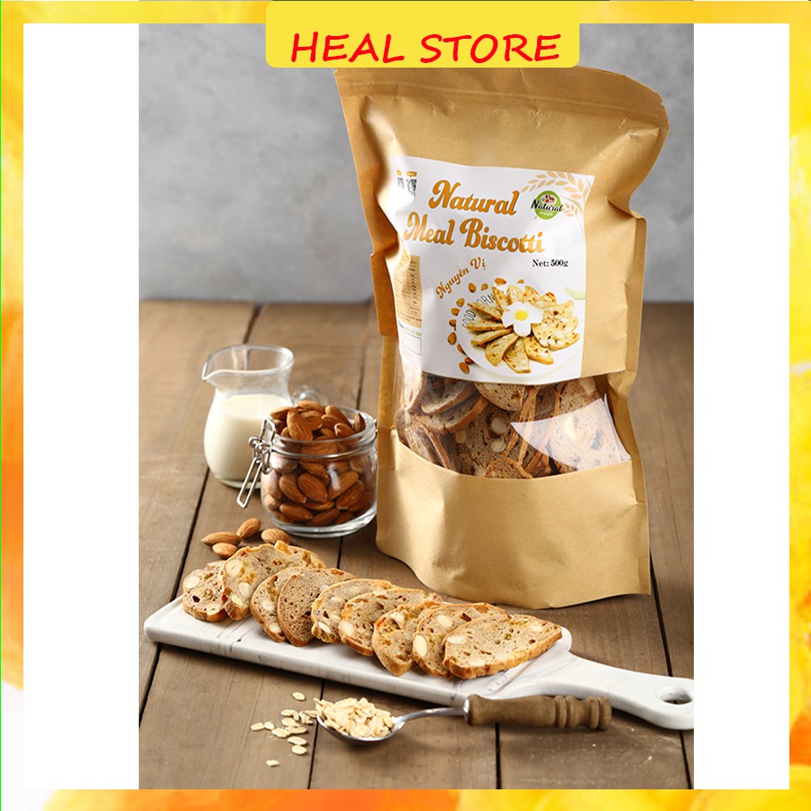 Bánh ăn kiêng biscotti nguyên cám, bánh ăn kiêng vị vani - B01