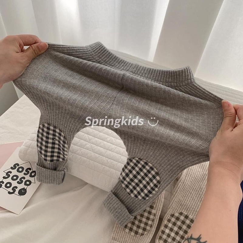 QUẦN LEGGING VÁ GỐI CHO BÉ
