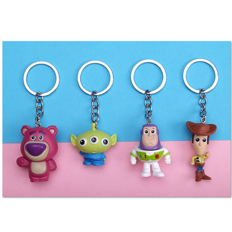 Disney Móc Khóa Búp Bê Hoạt Hình toy story buzz lightyear woody lotso alien Lý Tưởng Cho Người Hâm Mộ