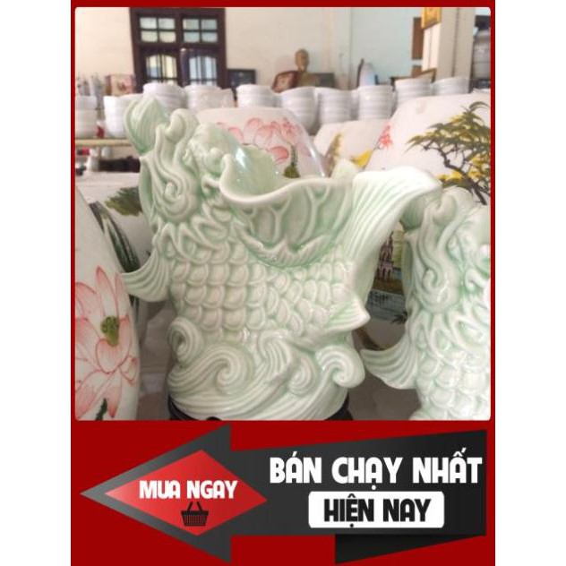 [SP BÁN CHẠY] Đèn xông tinh dầu cá chép hoá rồng hàng đẹp