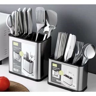 Ống cắm đũa thìa inox cao cấp 4 ngăn freeship