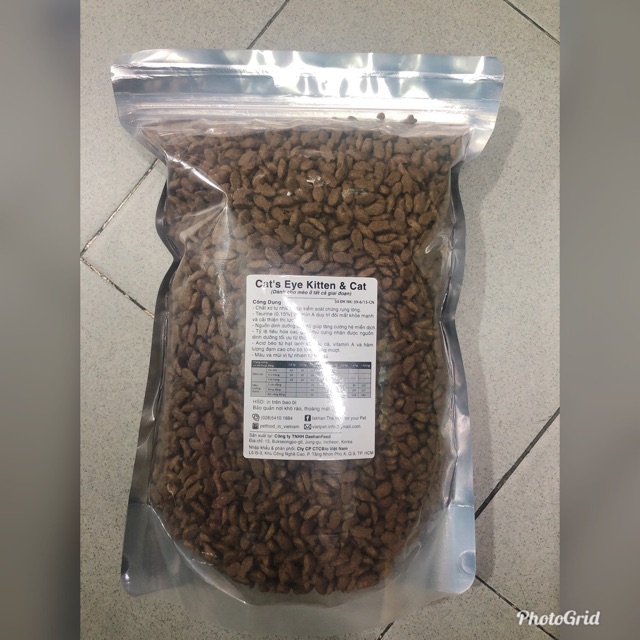 Thức ăn cho mèo Cat's Eye túi 1kg (trên 3 tháng)