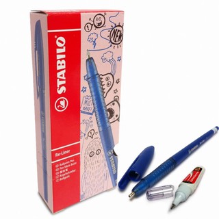 Combo Bút Bi Stabilo Re-Liner 868F (Bộ 10 Bút) + Bút Xoá Correction Pen CPS88
