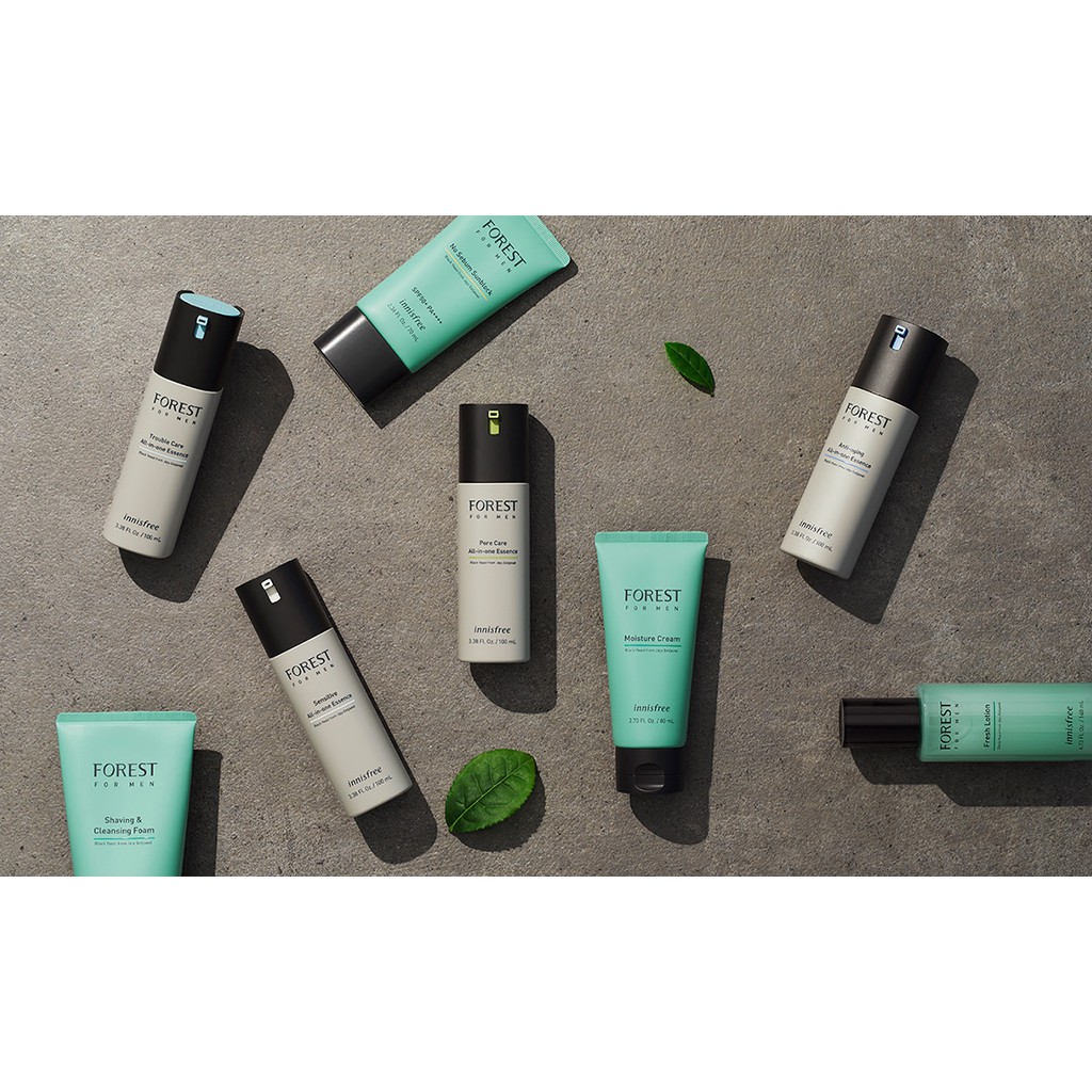 Sữa rửa mặt kết hợp làm mềm vùng da cạo râu innisfree Forest for men Shaving & Cleansing Foam 150ml | BigBuy360 - bigbuy360.vn