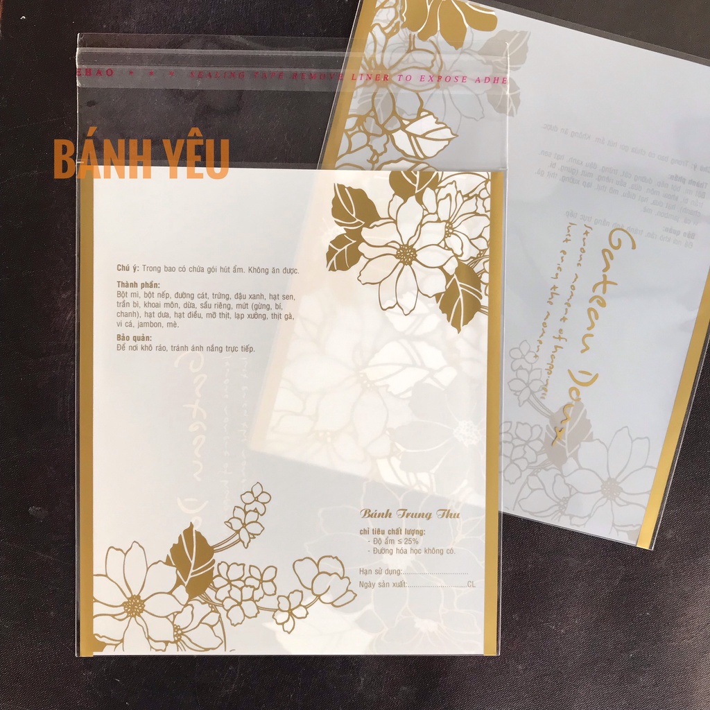 Túi Bánh Trung Thu Dán - Xấp 100g