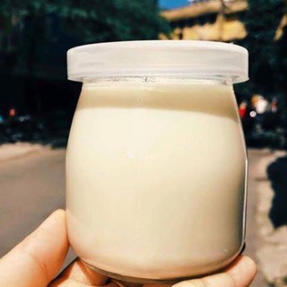 Combo 12 Hũ thuỷ tinh làm sữa chua,cốc làm caramen dáng thấp 100 mL và 200 ml