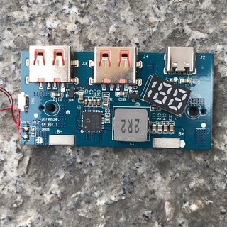 Mạch sạc dự phòng 2 đầu ra QC 3.0 hỗ trợ 2 đầu vào Type C và micro USB