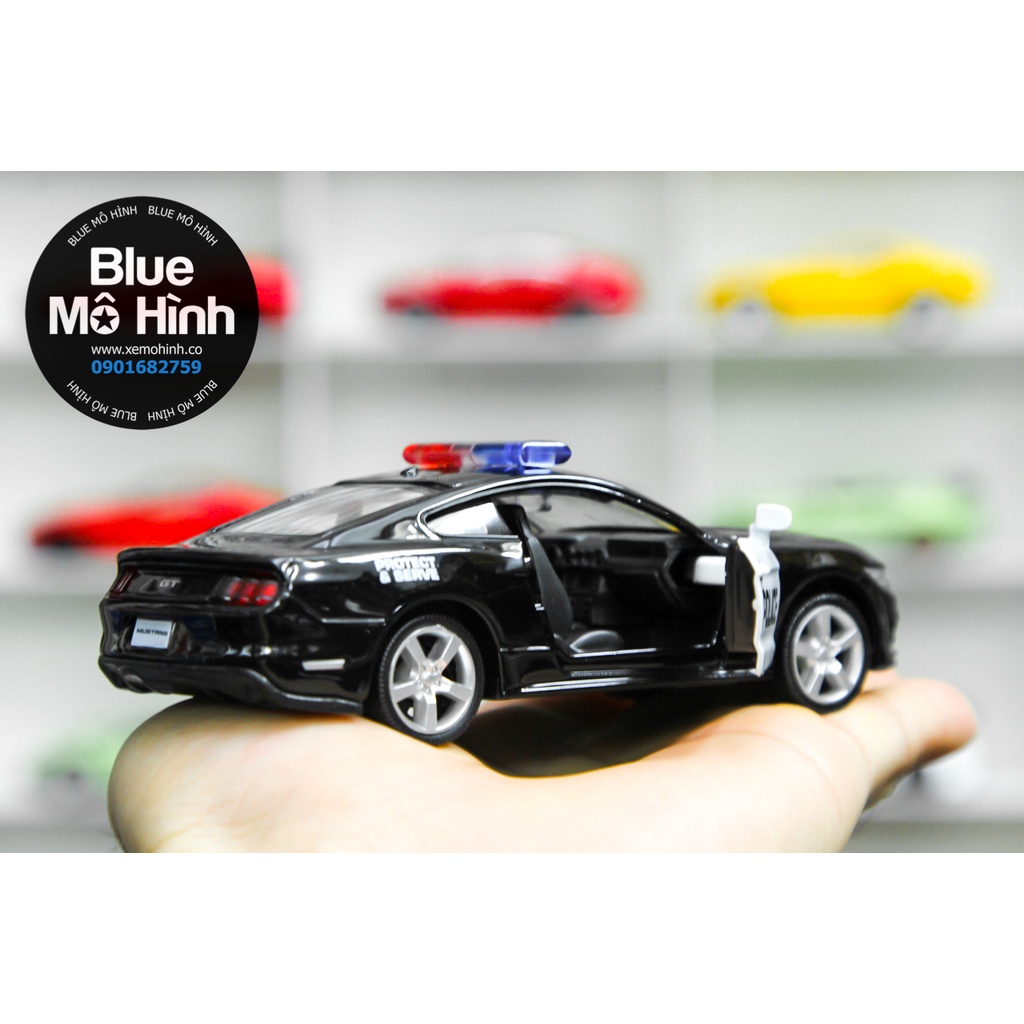 Blue mô hình | Mô hình xe cảnh sát Ford Mustang Police 1:36