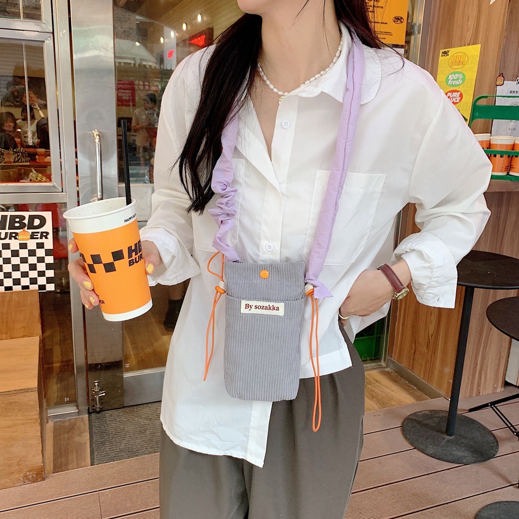 Túi Xách Mini Vải Nhung Thời Trang Cho Nữ