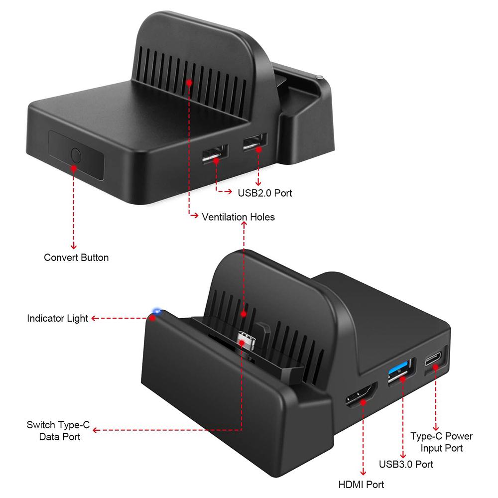 Mini Stand Charging Dock for Nintendo Switch