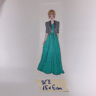 Sticker ủi ,hình ủi 5 cô gái (có keo) (phụ kiện may vá, trang trí quần áo may mặc, Handmade,DIY)