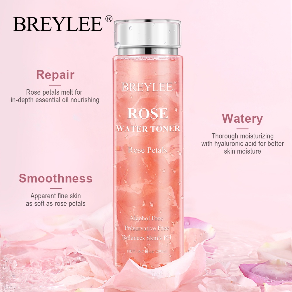 Nước Hoa Hồng BREYLEE Dưỡng Da Nước Cân Bằng Da 200ml