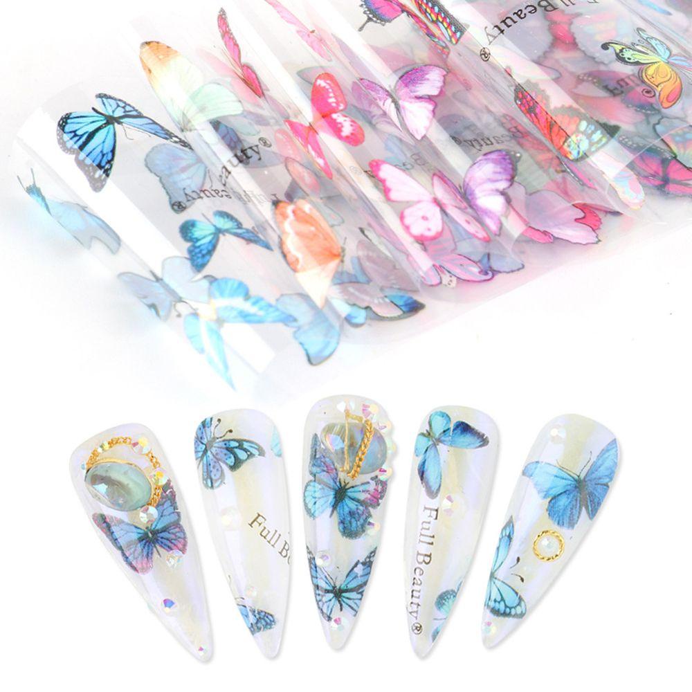 LAY Set 10 Sticker Dán Móng Nghệ Thuật Họa Tiết Bầu Trời Sao