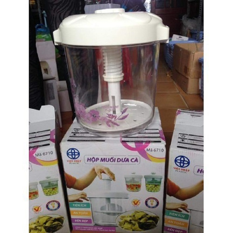 Hũ Muối Dưa Cà Nhựa Việt Nhật Chất Liệu An Toàn Sức Khỏe