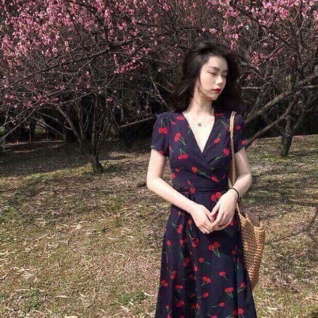 [Mã FATHANG5 giảm 10K đơn 50K] (KÈM ẢNH THẬT)🎈ĐẦM KIỀU MAXI CHERRY | BigBuy360 - bigbuy360.vn