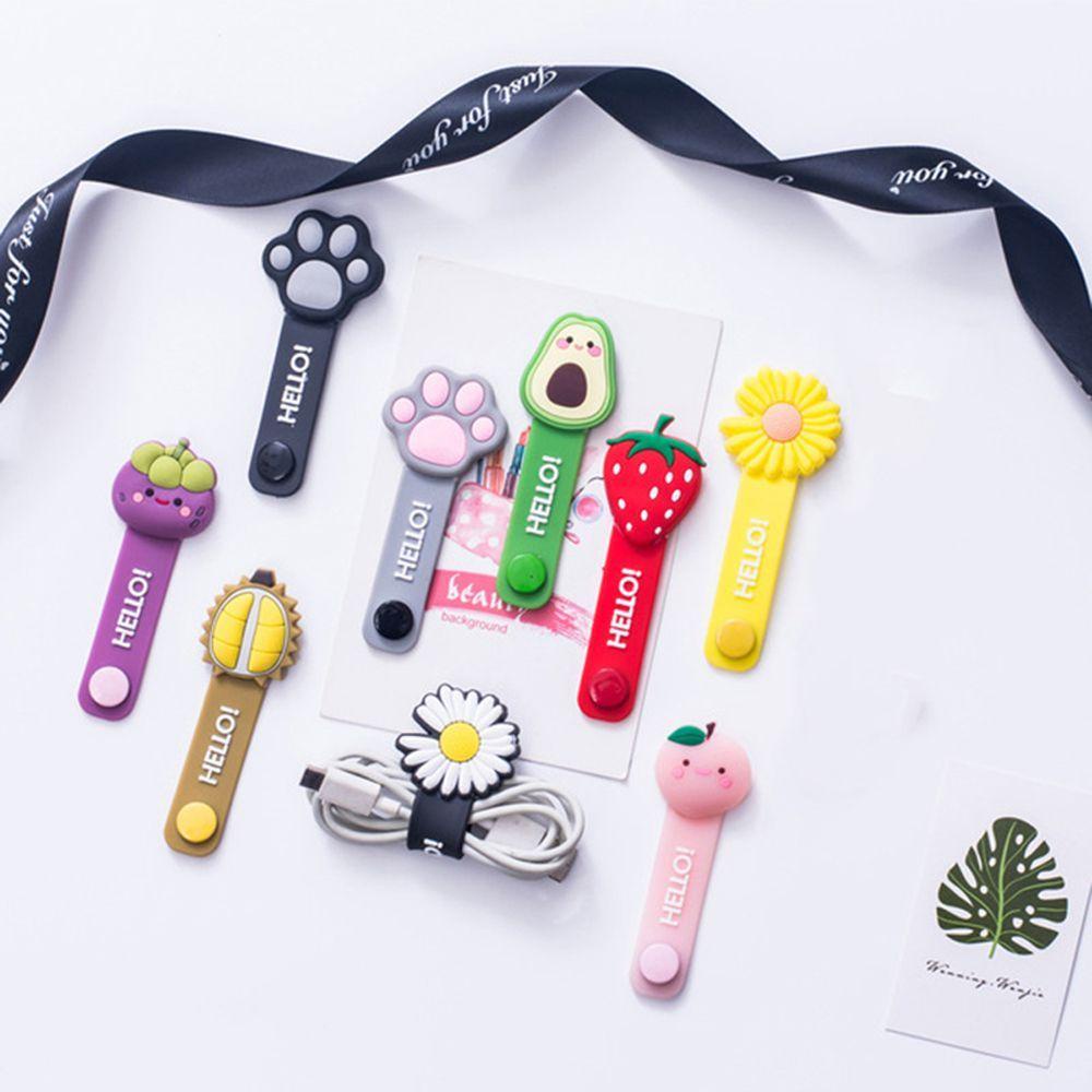 DANILO Dụng Cụ Quấn Dây Cáp Bằng Silicone Hình Hoa Cúc