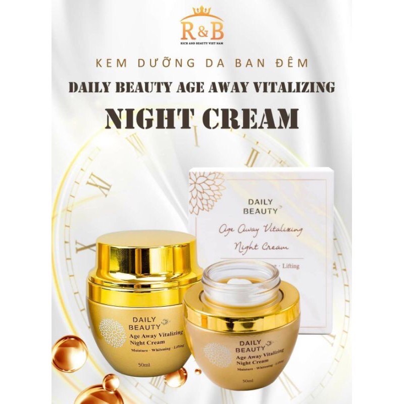 COMBO KEM DƯỠNG DA BẠN ĐÊM RICH AND BEAUTY