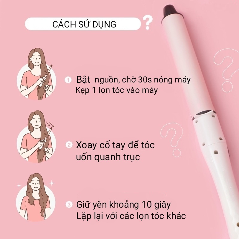 Máy uốn tóc Yalige cao cấp 3 kích thước uốn tóc tạo kiểu nhanh chóng