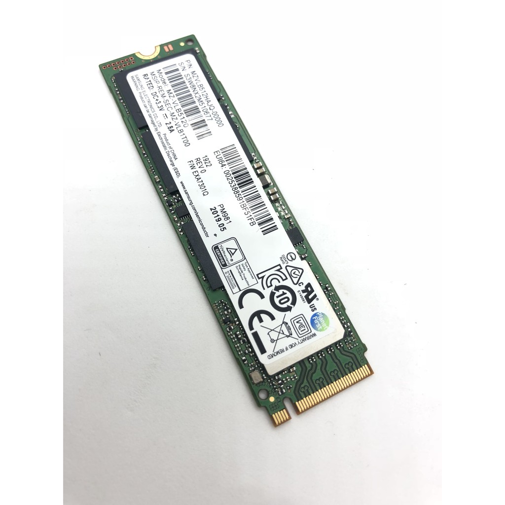 Ổ cứng SSD M2-PCIe 512GB Samsung PM981 NVMe 2280 (OEM Samsung 970 EVO )