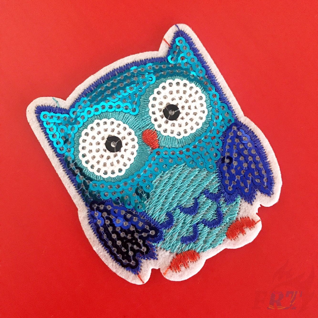 Sticker ủi thêu hình cú mèo xinh xắn