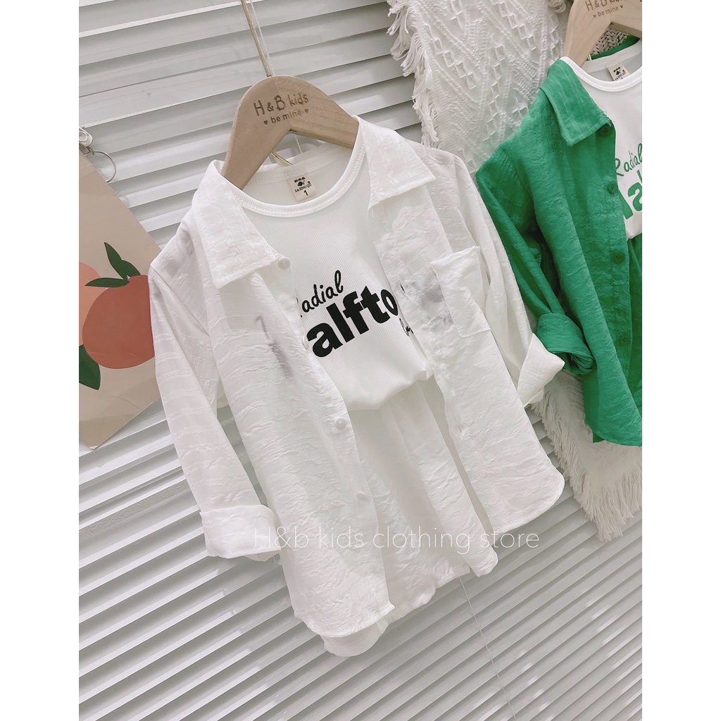 Set đũi nhăn 3ct du lịch bé gái