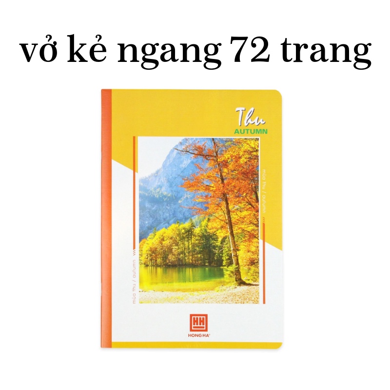 Vở kẻ ngang hồng hà 200 trang - B5 / A4 cao cấp - vở ô ly hồng hà học sinh / sinh viên - MIYABI STORE