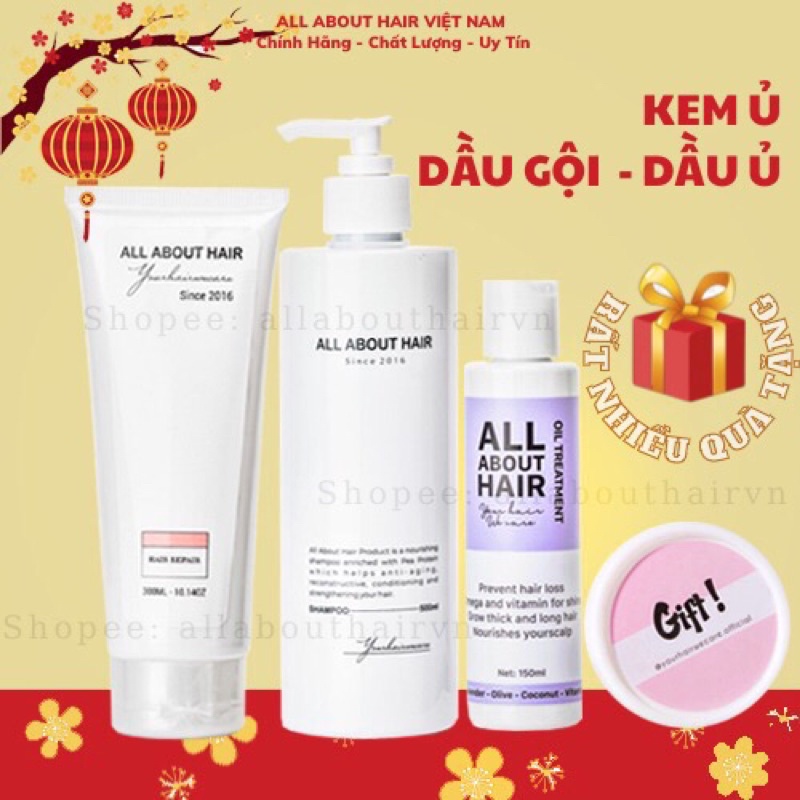 ALL ABOUT HAIR - Liệu trình chăm tóc CHẮC KHOẺ- MỀM MƯỢT - BỒNG BỀNH | TẶNG QUÀ