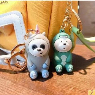 Móc khoá hình We Bare Bear đáng yêu