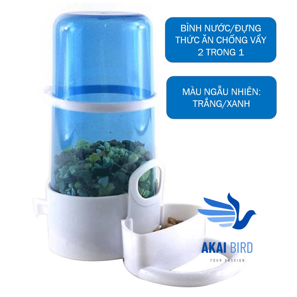 Bình Nước / Bình Đựng Thức Ăn Cho Vẹt, Chim Cảnh...Hàng Ý / Thái Lan