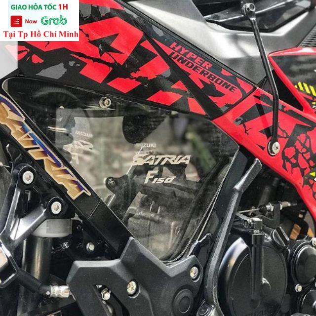 Cặp Ốp Hông (Ốp Sườn) Che Ben Mica Dầy 5li Dành Cho Winner X, Satria, Raider Đủ Pát Ốc Gắn