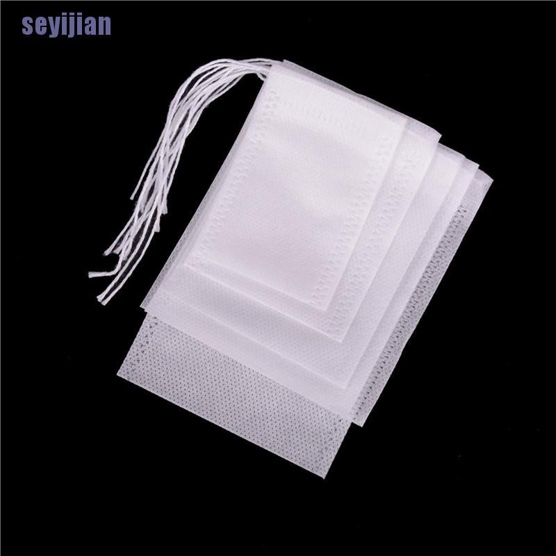 Set 100 Túi Lọc Trà Dây Rút Bằng Vải Không Dệt