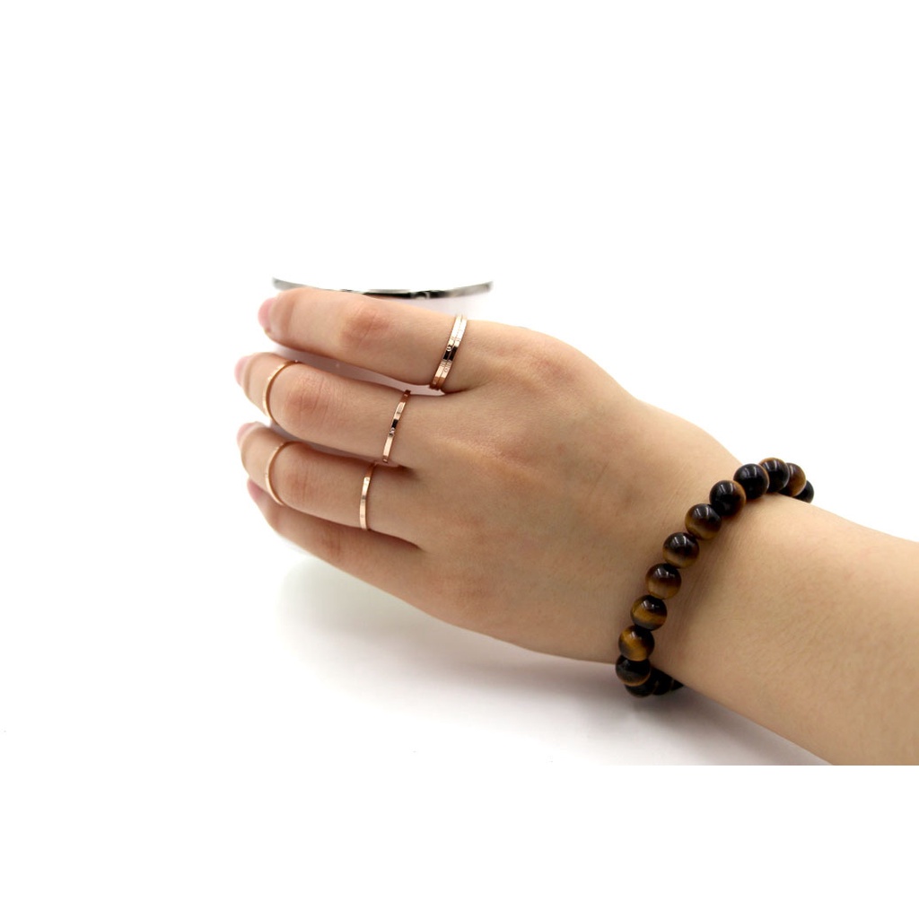 Nhẫn titan mảnh trơn simple DIY - CAM KẾT KHÔNG GỈ, KHÔNG BAY MÀU - BẢO HÀNH 12 THÁNG