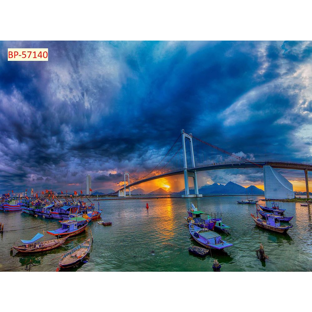 Tranh dán tường tổng hợp địa danh Việt Nam 3D in theo kích thước yêu cầu – Không giới hạn kích thước