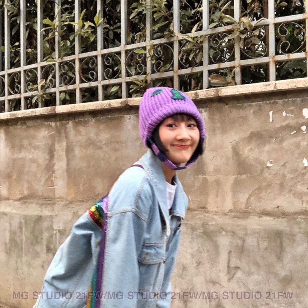 MG STUDIO/Funny warming knitted hat 4colors