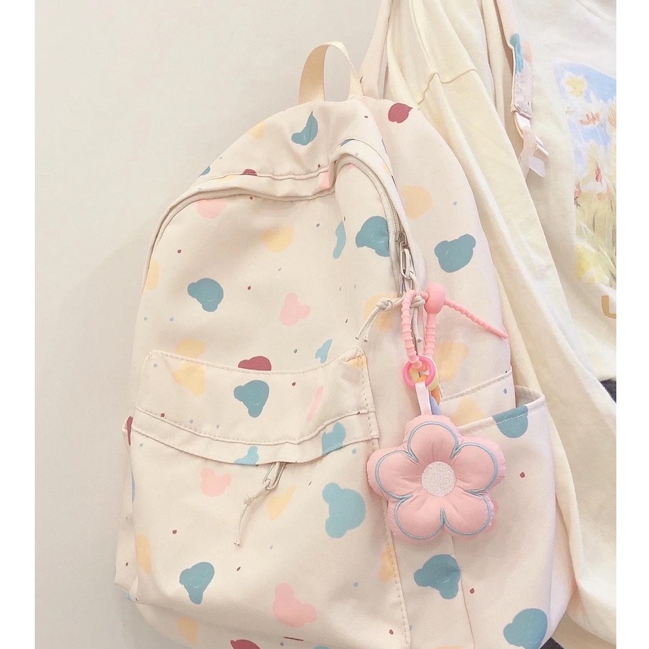 BALO cute đi học nhiều ngăn tặng kèm móc khoá