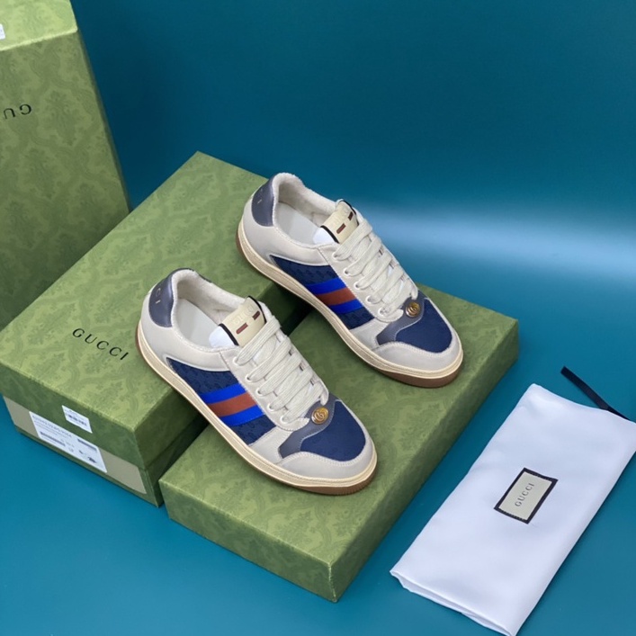 Giày thể thao ☀ FULL BOX BILL GIẤY GÓI ☀ Giày sneaker Gucci bẩn Sơn Tùng pha màu