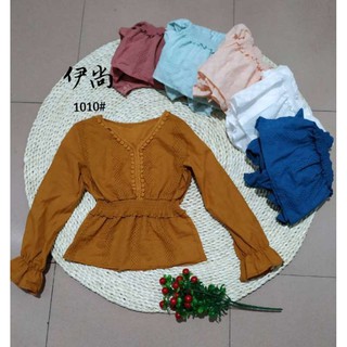 G02. 1010. áo xô cổ ren chun eo