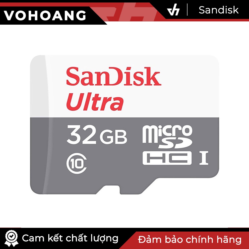 Thẻ nhớ Sandisk 32GB tốc độ cao Class 10 (Trắng)
