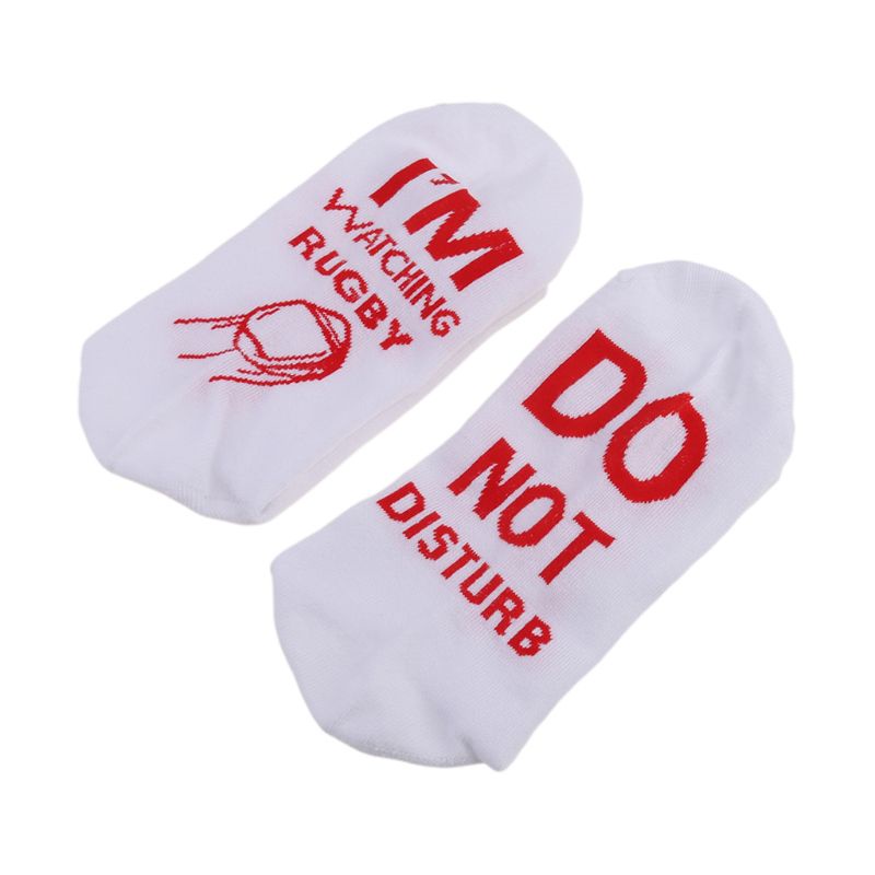 Youyo Vớ Cotton In Chữ Do Not Disturb I Am Wathing Rugby Vui Nhộn Cho Nam Và Nữ Chơi Thể Thao TV Fa
