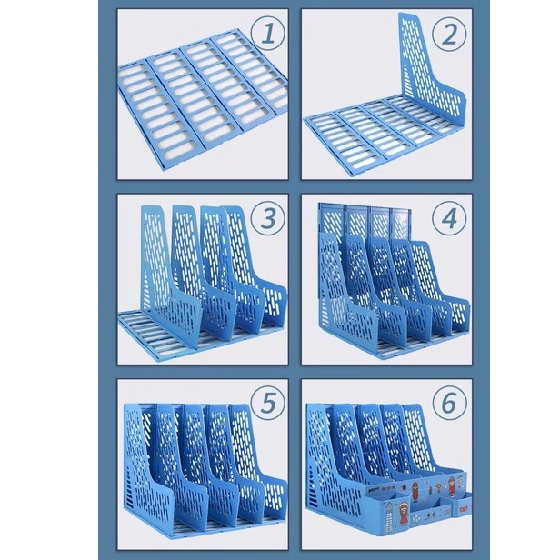 Hộp đựng sách VÁT, khay đựng tài liệu sách văn decor bàn học, trang trí bàn học 10*24*27cm