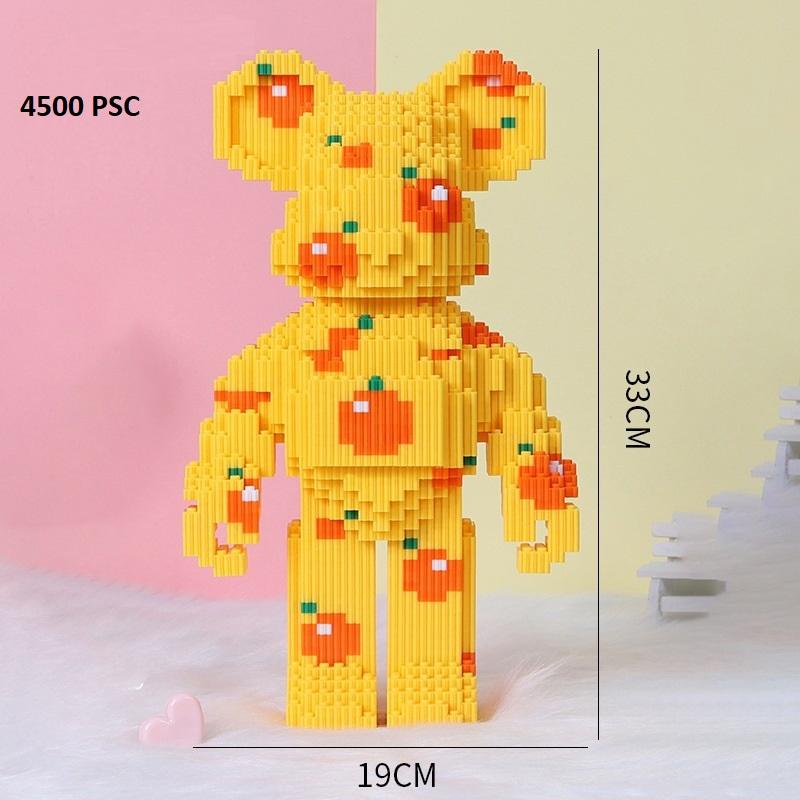 Mô hình lắp ráp đồ chơi xếp hình gấu bạo lực Bear brick size lớn 30-36cm nhiều mẫu
