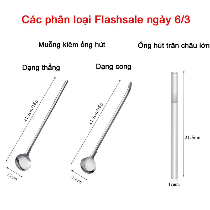 Bộ ống hút Inox 7 món thân thiện môi trường