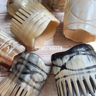 Lược matxa gội đầu dưỡng sinh bằng sừng trâu tự nhiên