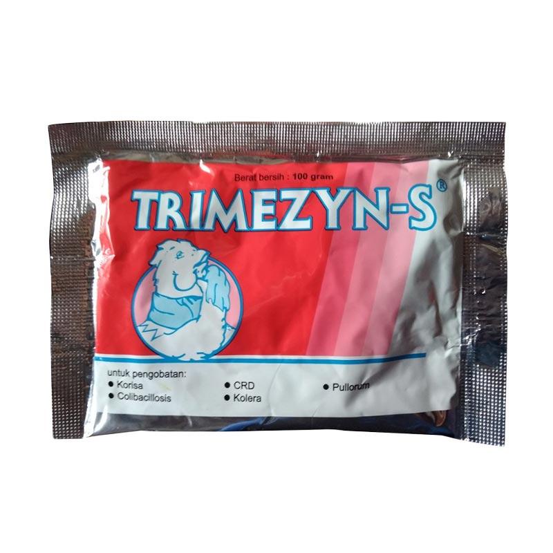 Phòng sưng phù đầu (Coryza), thương hàn, tụ huyết trùng và bệnh nhiễm khuẩn do E.coli - Trimezyn S 100 gam.