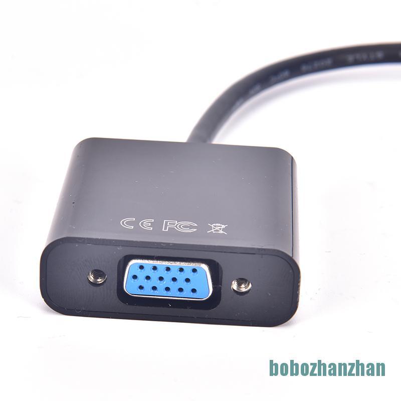 [bobozhanzhan]Displayport DP Male To VGA Female Adapter Display Port Cable Converter Black