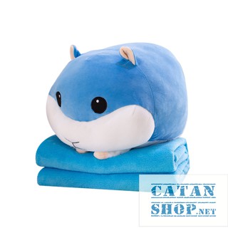 Gối mền 3 trong 1 Chuột Hamster hàng loại 1